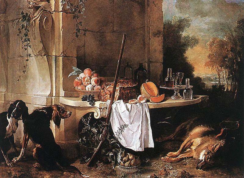 Jean Baptiste Oudry Dead Wolf Sweden oil painting art